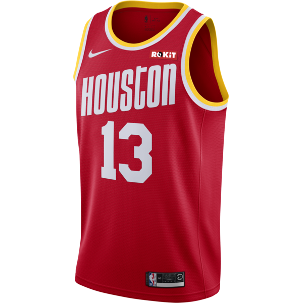 Men's Houston Rockets #13 James Harden Red NBA 2019 Classic Editton Stitched Jersey Men's Houston Rockets #13 James Harden Red NBA 2019 Classic Editton Stitched Jersey